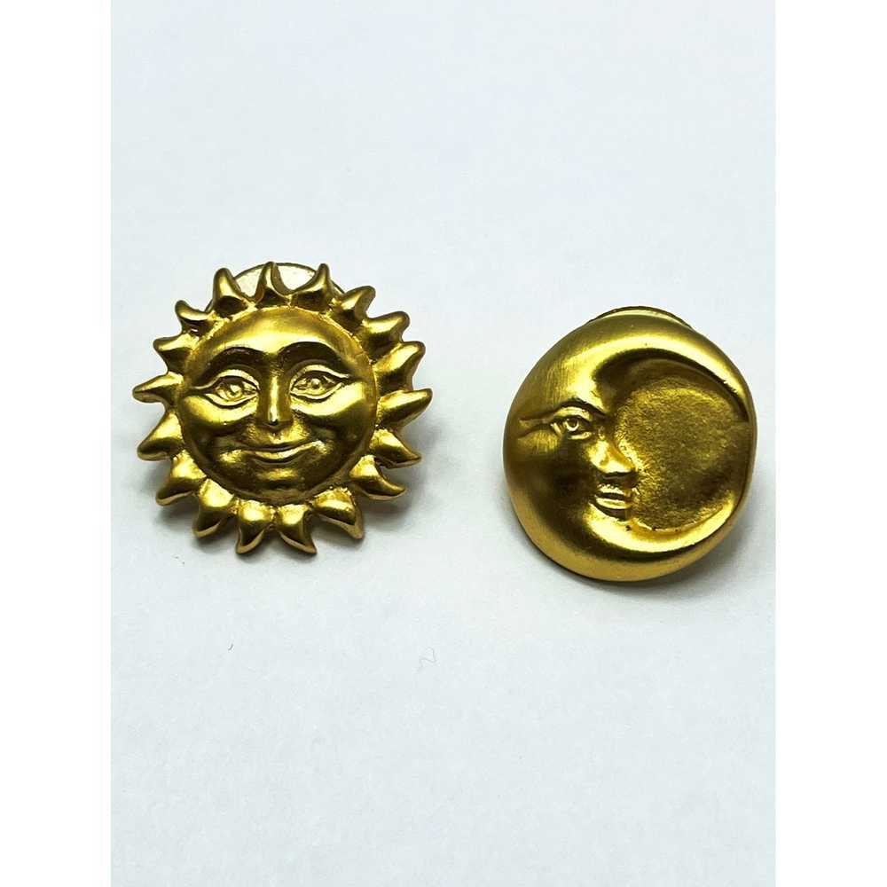 Vintage Vintage Sun and Moon Earrings - image 2