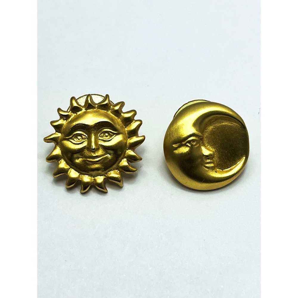 Vintage Vintage Sun and Moon Earrings - image 3