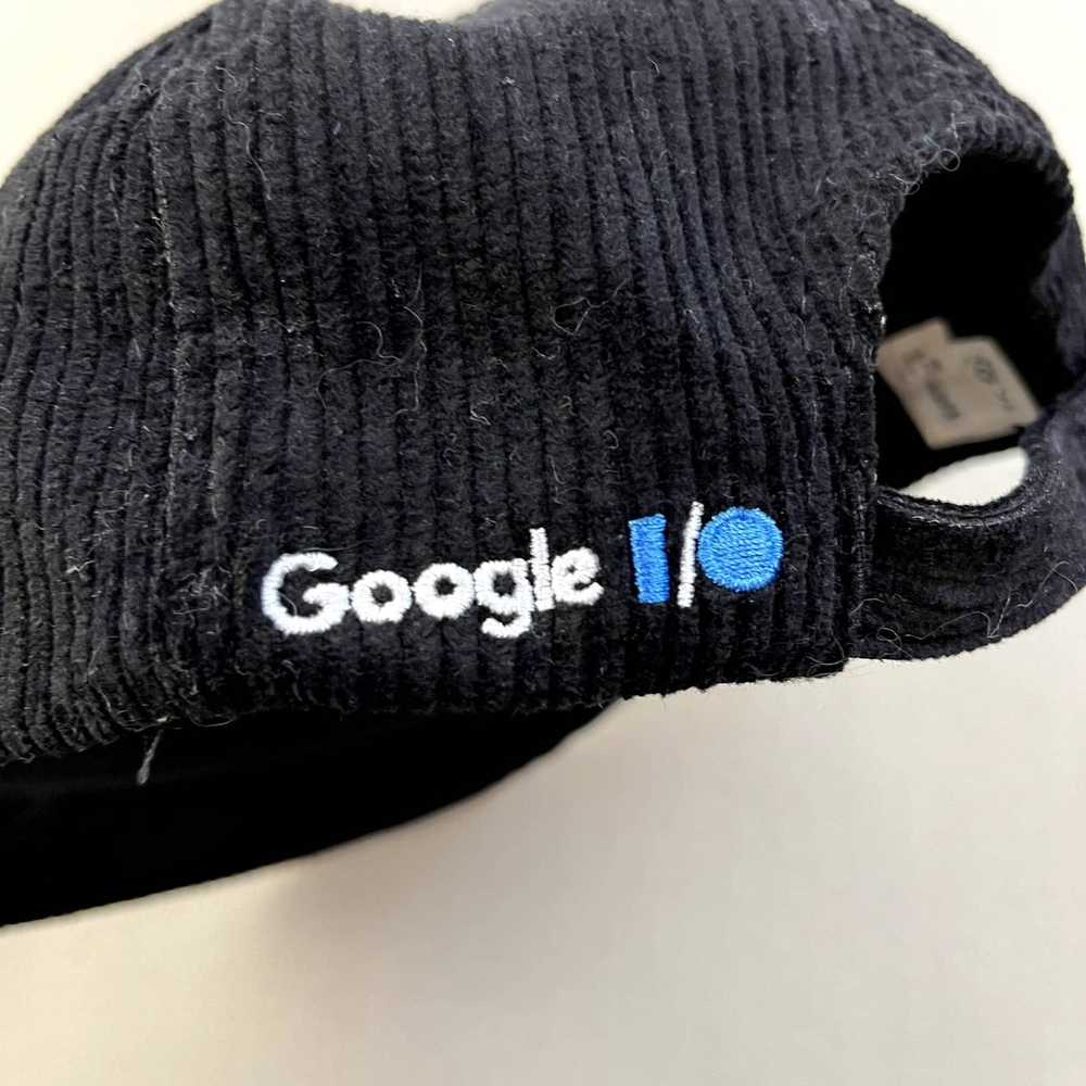 Brand Google I/O Hat Cap Black Corduroy Tech Soft… - image 5