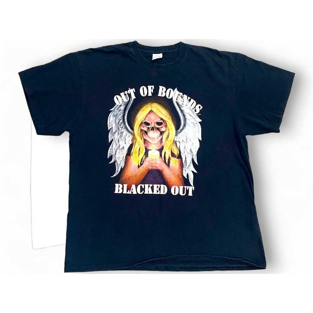 Vintage 'Out of Bounds Blacked Out' Rock n Roll B… - image 1