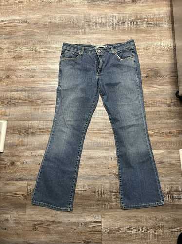 Levi's levi’s super-low boot cut blue jeans