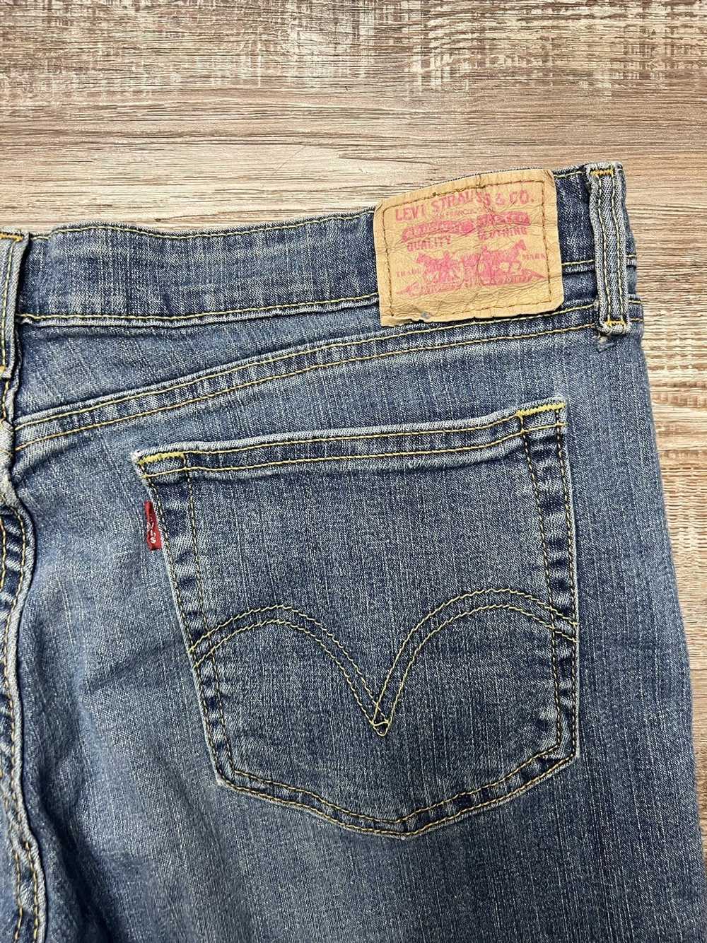 Levi's levi’s super-low boot cut blue jeans - image 6