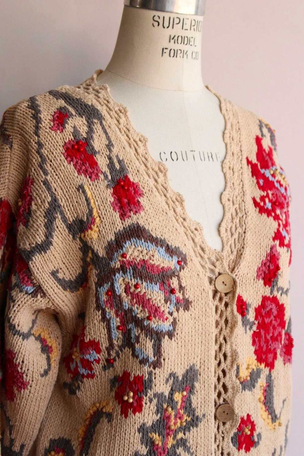 Vintage Vintage 1990s Cardigan Sweater / Susan Br… - image 5