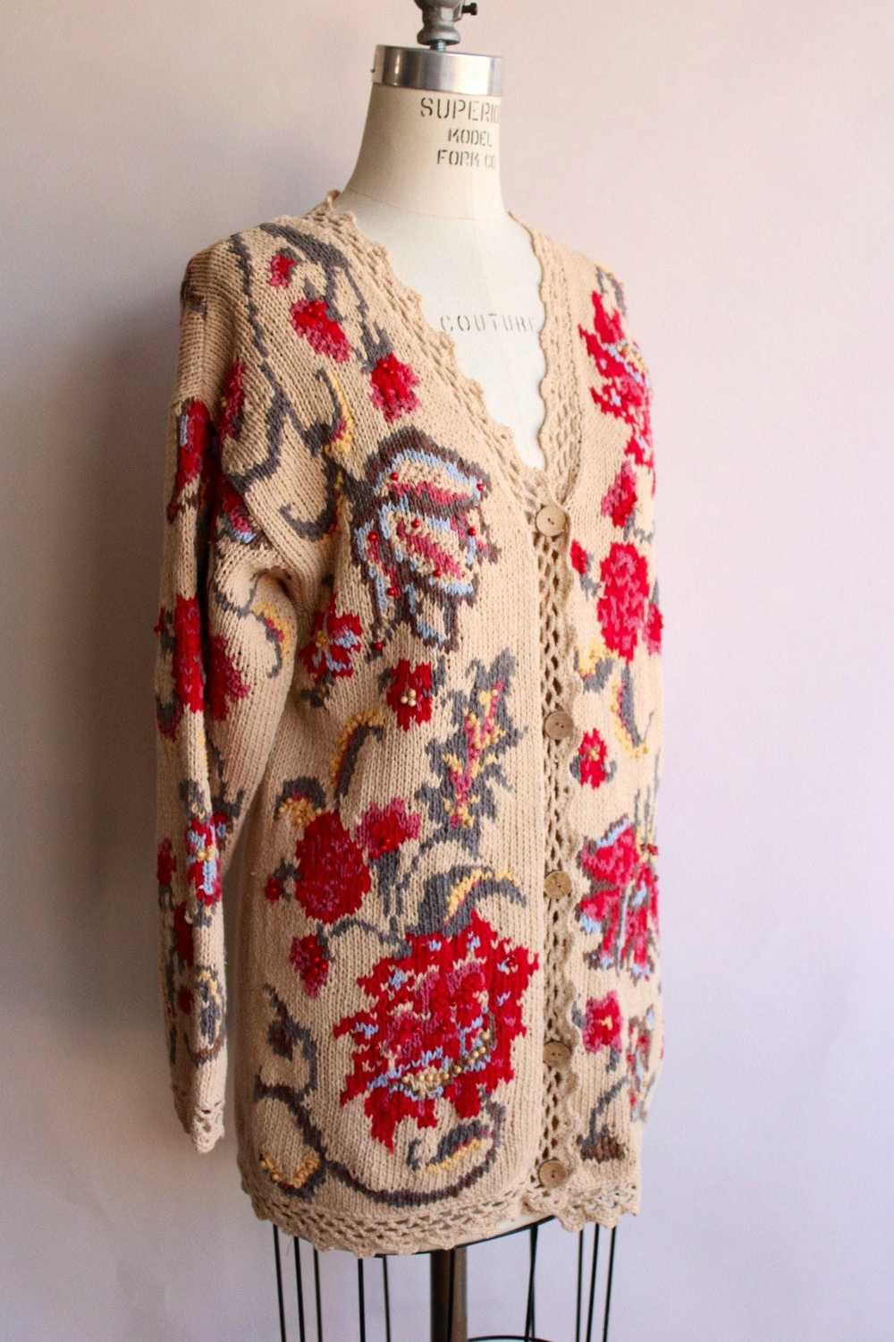 Vintage Vintage 1990s Cardigan Sweater / Susan Br… - image 6