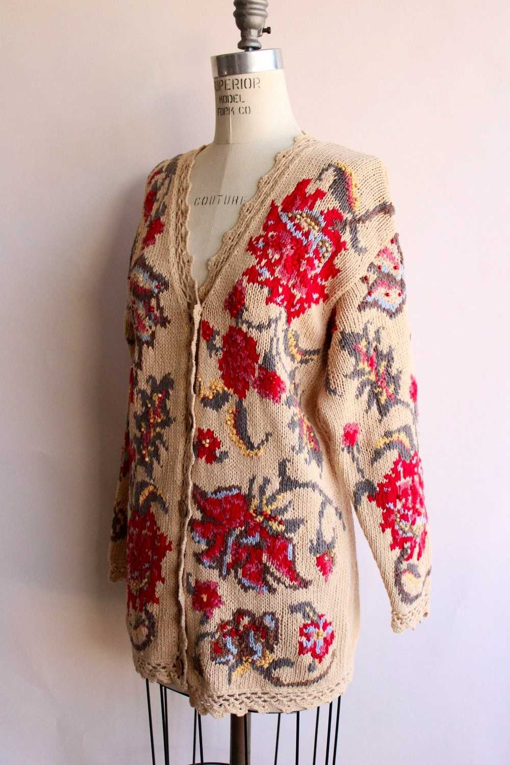 Vintage Vintage 1990s Cardigan Sweater / Susan Br… - image 7