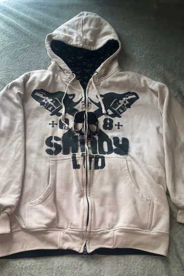 Vintage Y2K EMINEM SHADY LTD Pullover Hoodie White XL 