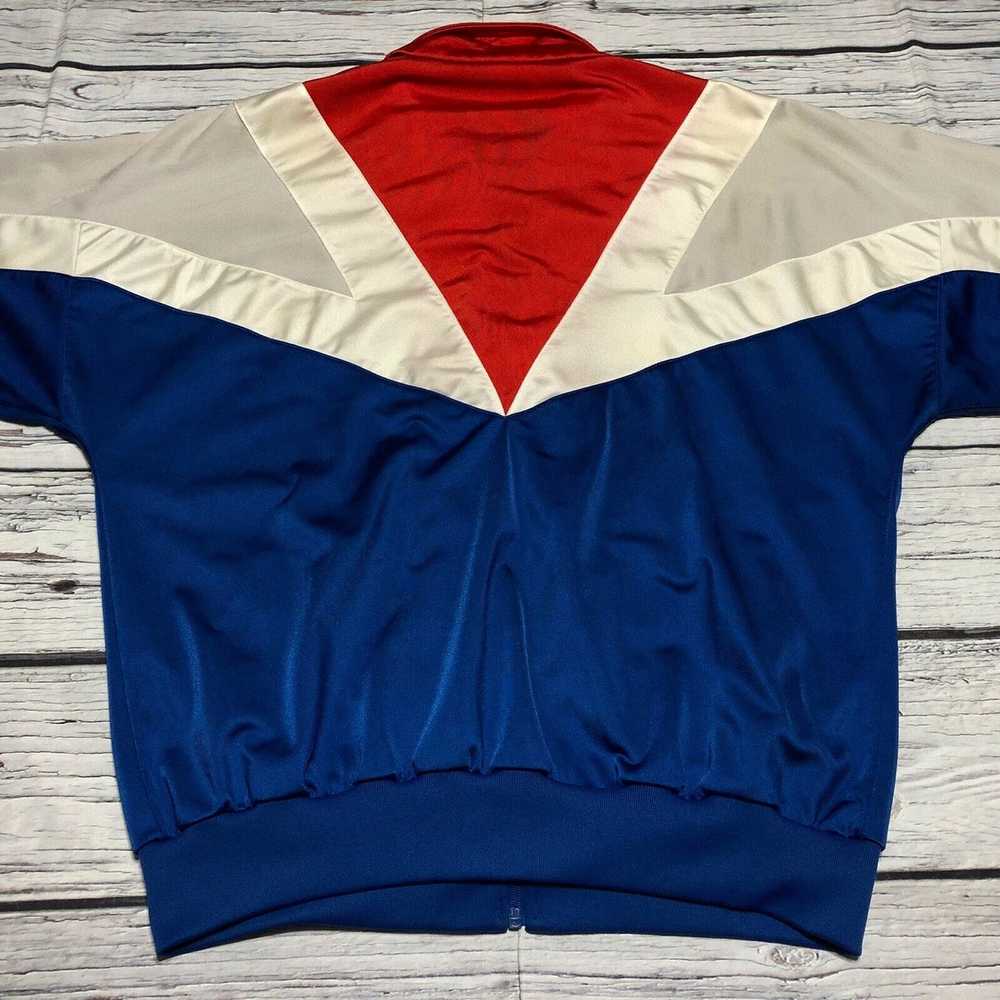 Adidas Vintage 80s Adidas V Striped Color Block F… - image 4