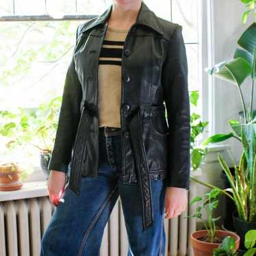 Wilsons Leather Vintage 90d Y2K Black Leather Jack