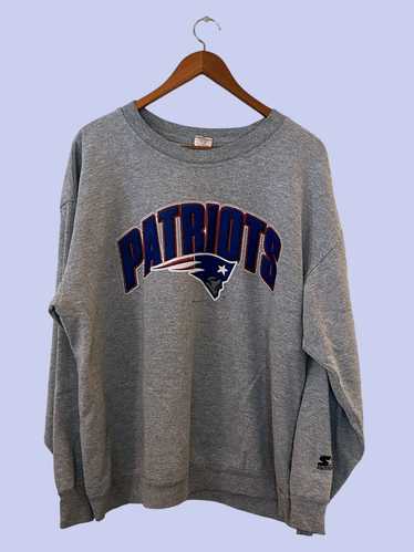 Vintage 90s New England Patriots Pullover Sweatshirt Crewneck XL Gray