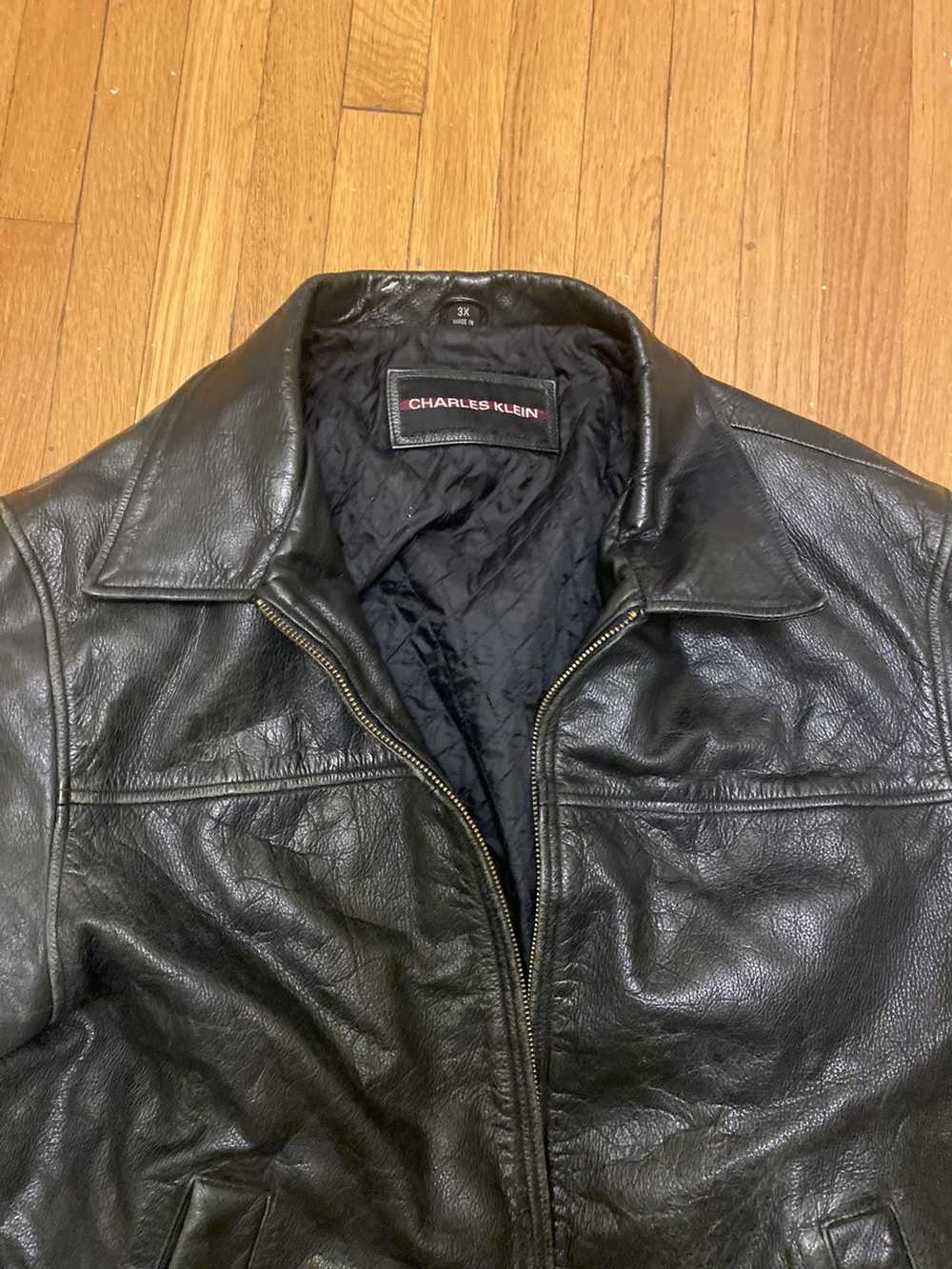 Streetwear × Vintage Vintage leather jacket OVERS… - image 2