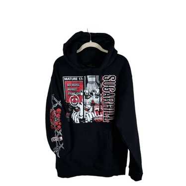 Sugar Sugar hill Black Double Graphic Hoodie