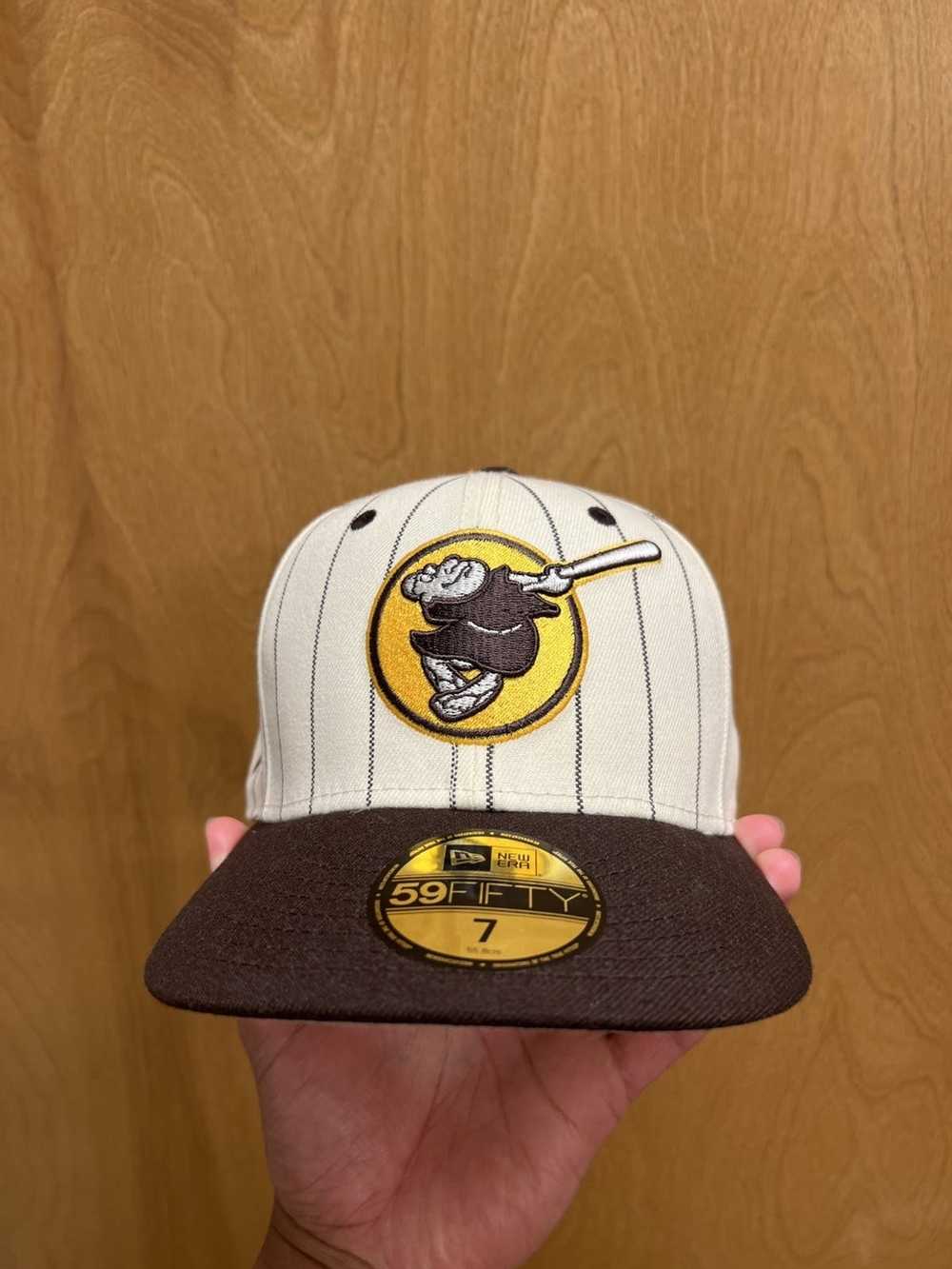 Vintage San Diego Padres Brown & Gold Fitted Hat 70s 80s