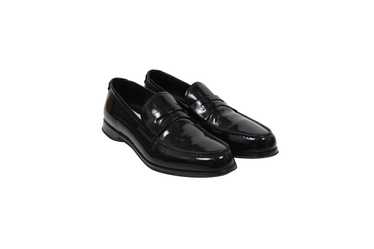 Prada Black Smooth Leather Penny Loafers - 01773 - image 1
