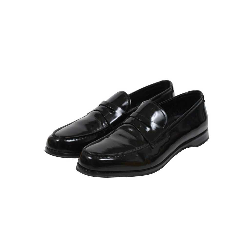 Prada Black Smooth Leather Penny Loafers - 01773 - image 3