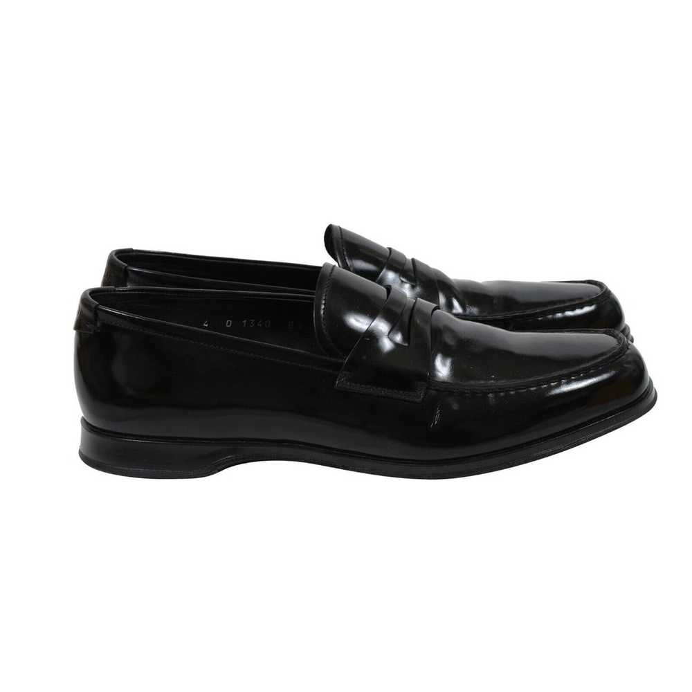 Prada Black Smooth Leather Penny Loafers - 01773 - image 8