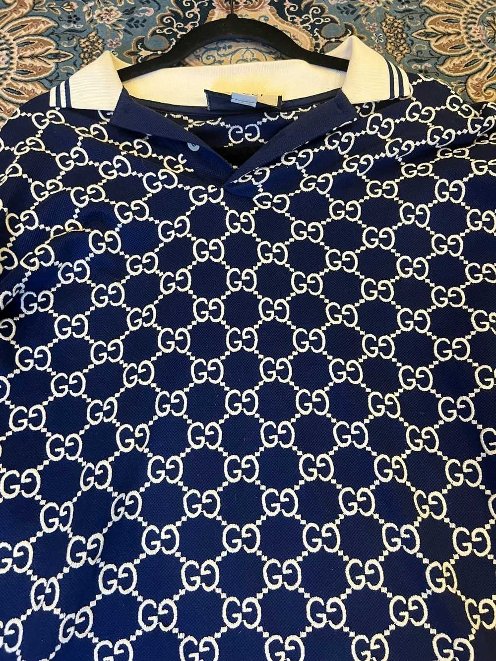 Gucci - Men - logo-embroidered Stretch-cotton Piqué Polo Shirt Blue - XL