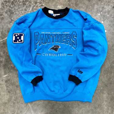 CustomCat Carolina Panthers Vintage 90's NFL Crewneck Sweatshirt Carolina Blue / 4XL