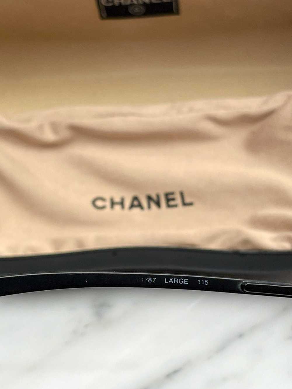 Chanel × Vintage 87 Large Shield Mask Sunglasses - image 7