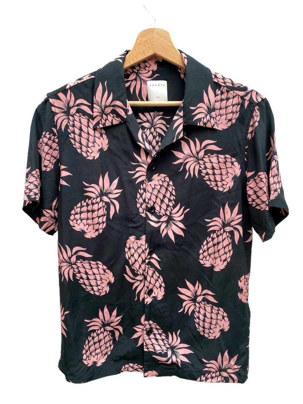 Sandro Black / Pink Hawaiian Floral - image 1