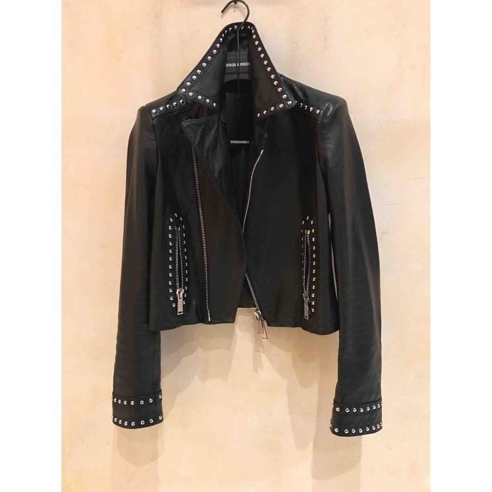 Dsquared2 Leather biker jacket - image 6