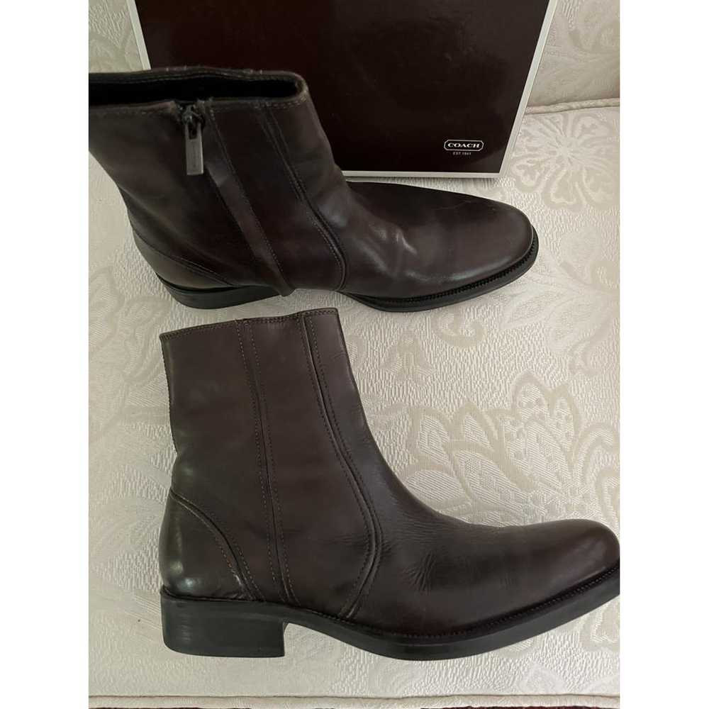 Coach Leather boots - image 8
