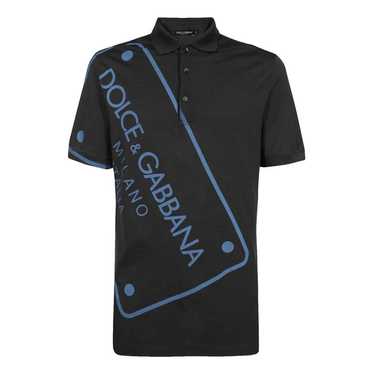 Dolce & shops Gabbana black tee with gem collar