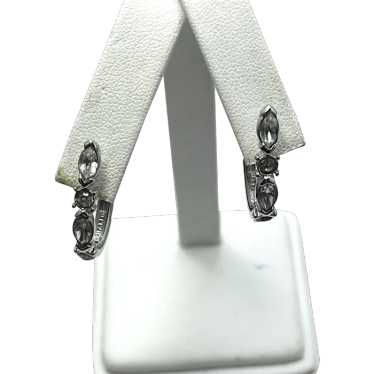 Vintage Trifari Rhinestone Earrings - image 1