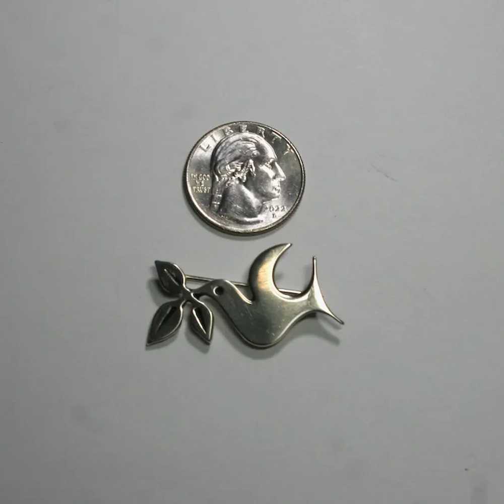 James Avery Peace Dove Brooch, Sterling Silver - image 3