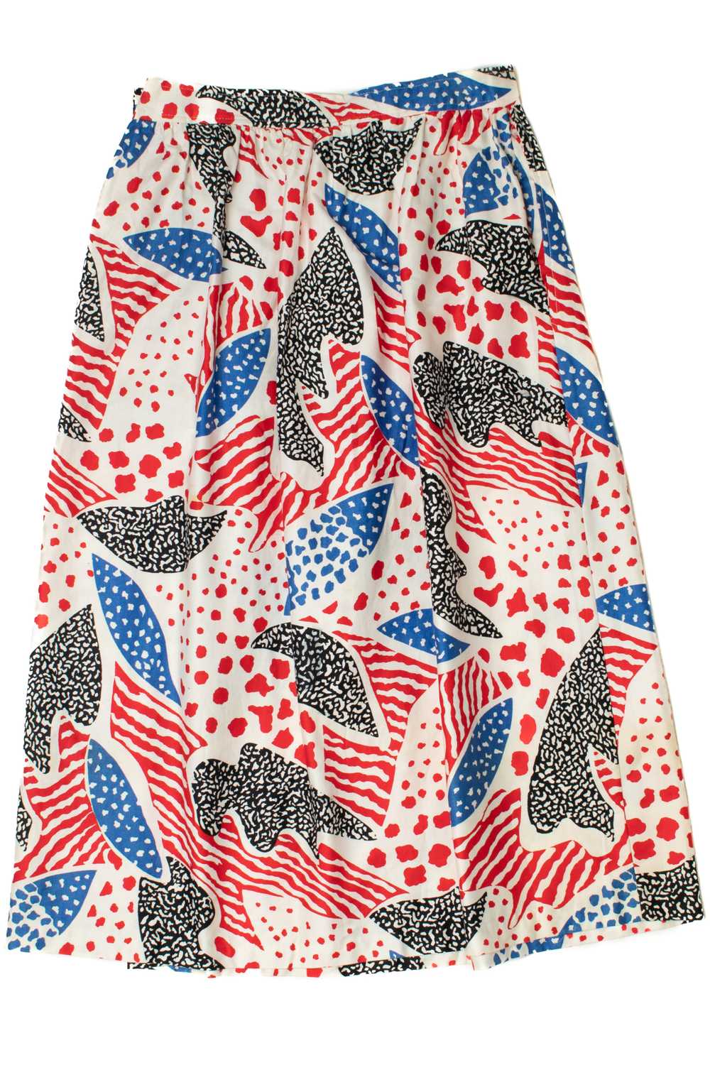 Vintage Red White & Blue Maxi Skirt - image 2