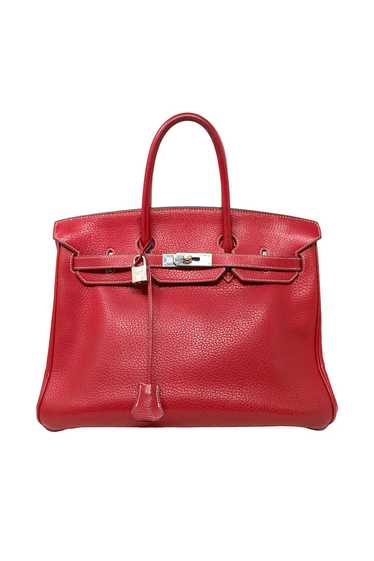 Hermès Rouge Braise Togo Leather Birkin with Palla