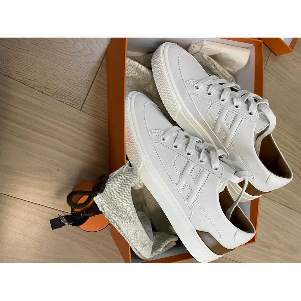 Hermès Deep leather trainers - image 2