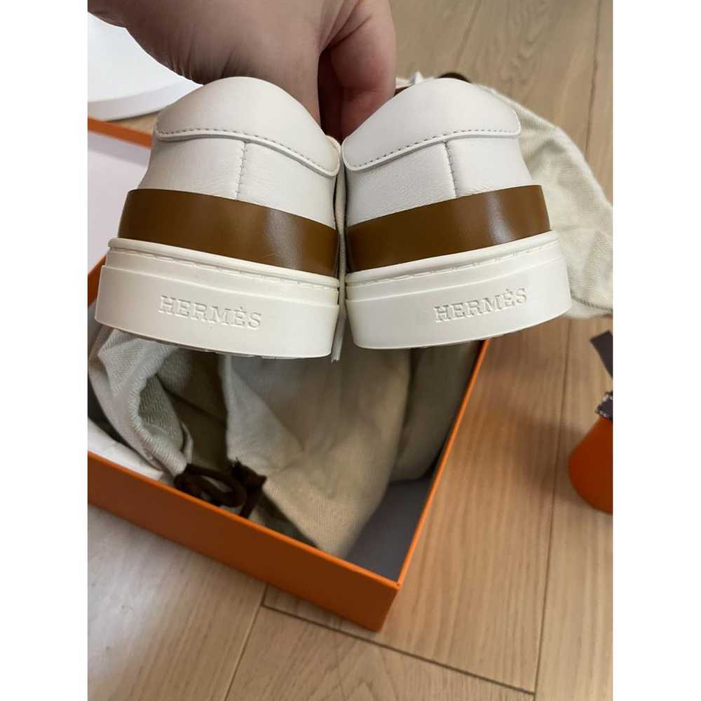 Hermès Deep leather trainers - image 4