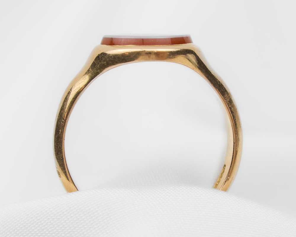 Victorian Sardonyx 18KT Ring - image 3