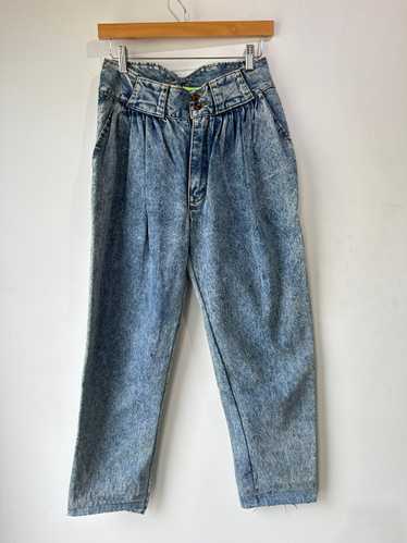 Vintage Purple Jeans 'jeanjer' Label Button Fly High Rise, Tapered
