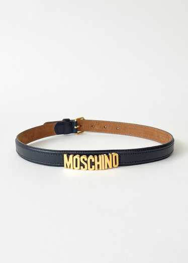 Vintage Moschino Logo Letter Belt