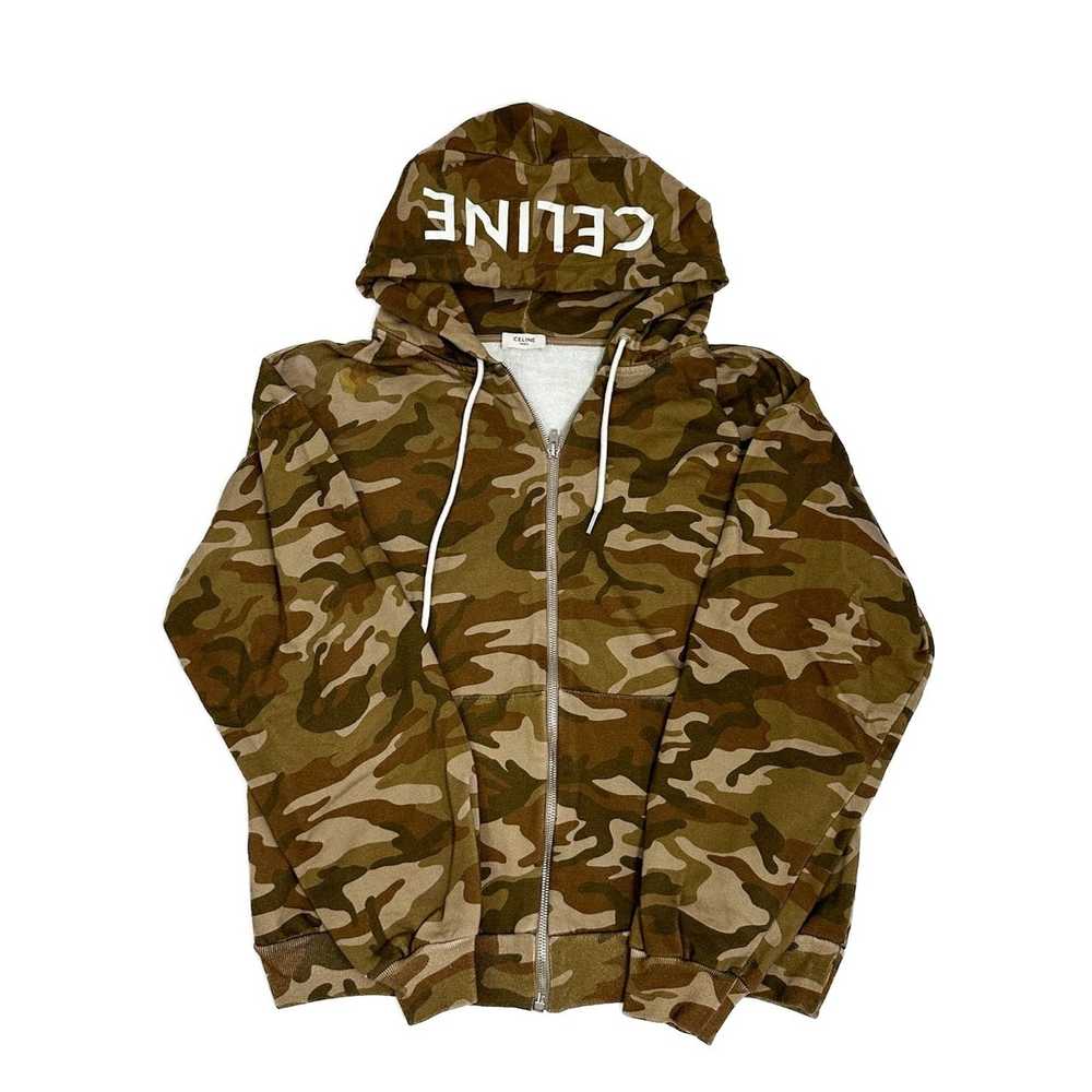 Celine Celine Logo Camouflage Logo Jacket - Gem