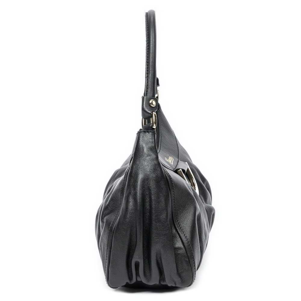 Gucci D-Ring Hobo in Black Grained Calfskin Leath… - image 4