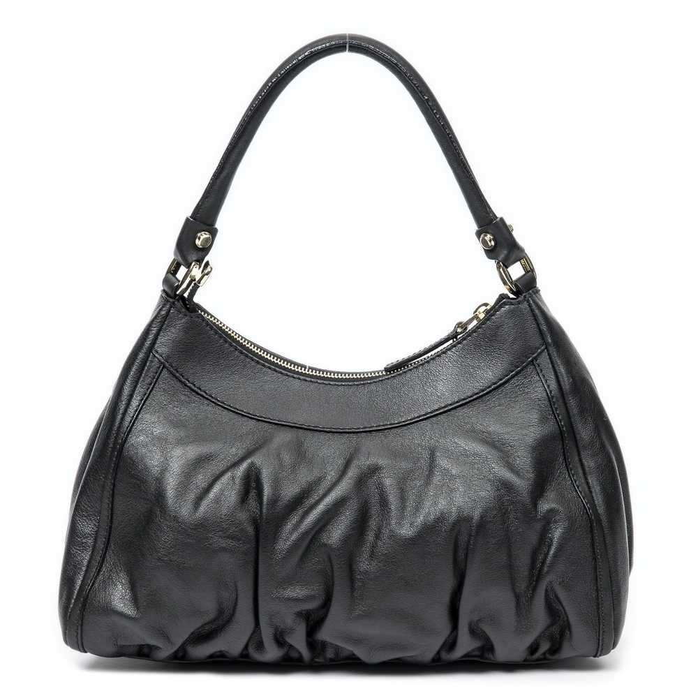 Gucci D-Ring Hobo in Black Grained Calfskin Leath… - image 5