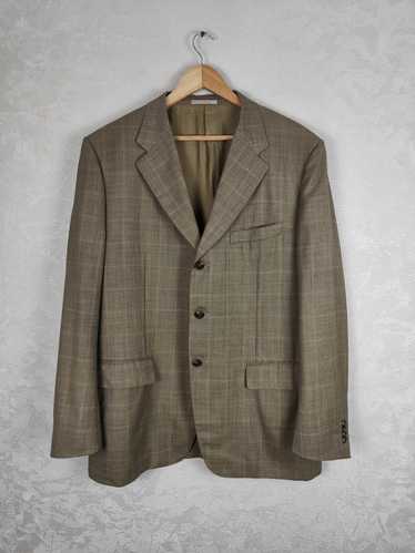 Corneliani Corneliani Wool Checkered Blazer Jacket