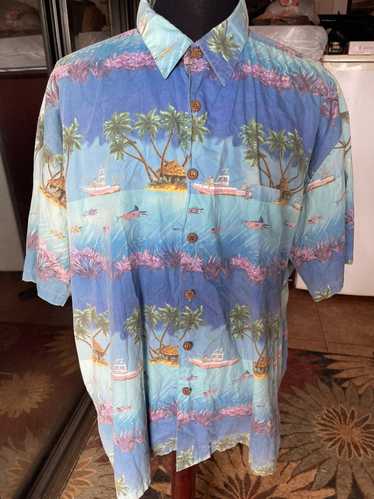 Kahala Hawaiian Shirt Men´s M Medium Tropical Island Vintage Vtg