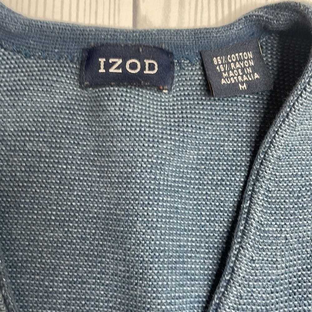 Izod 80s vintage Izod Dad Cardigan Blue Size Medi… - image 3