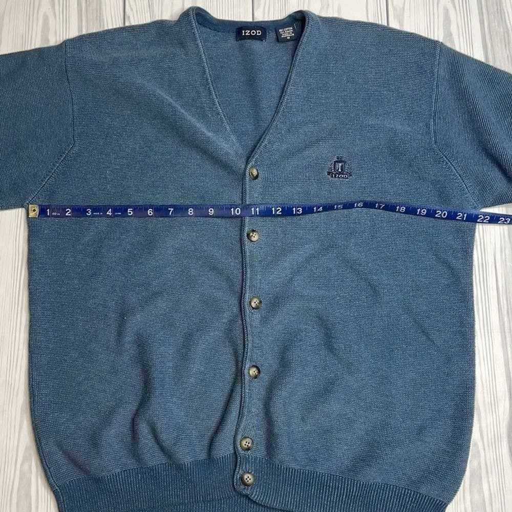 Izod 80s vintage Izod Dad Cardigan Blue Size Medi… - image 6