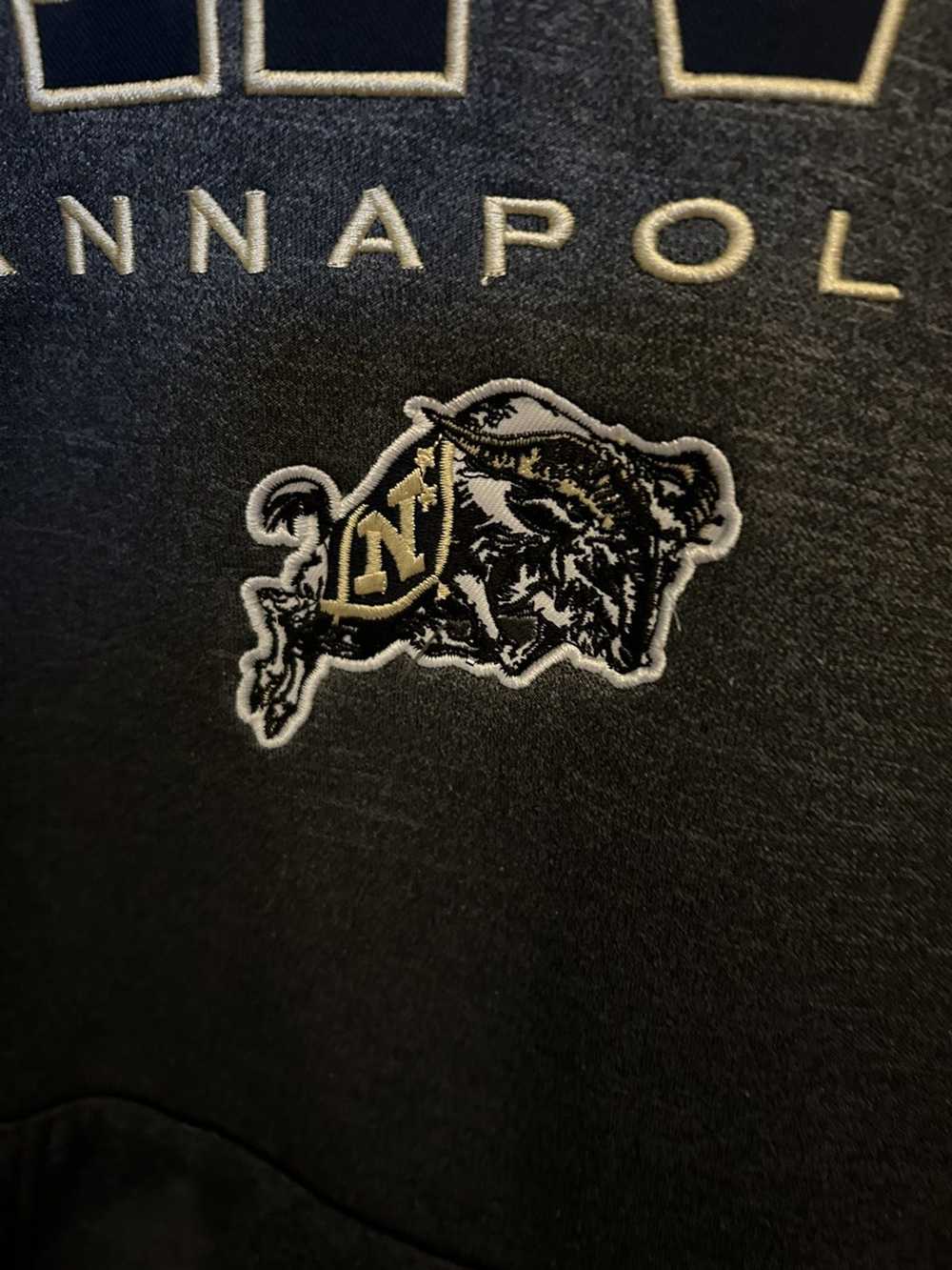 Vintage Navy Annapolis Hoodie Embroidered - image 3