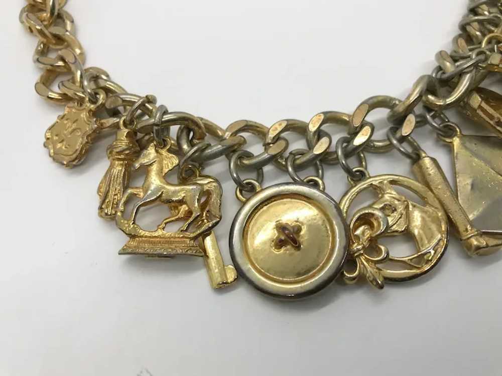 Graziano Vintage Equestrian Charm Necklace - image 4