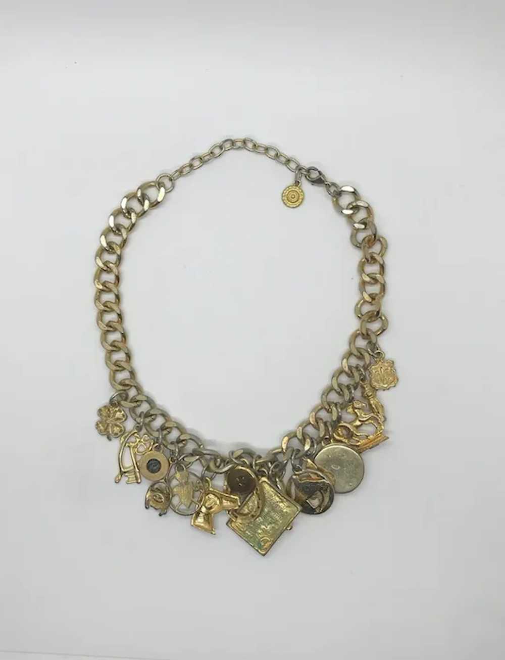 Graziano Vintage Equestrian Charm Necklace - image 5