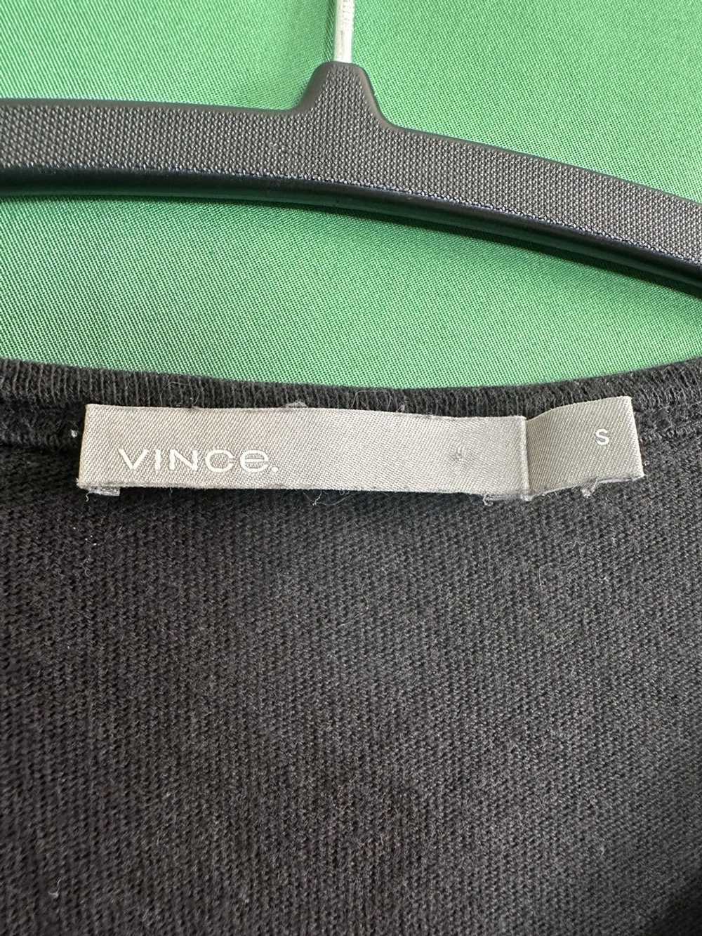 Vince VINCE black knit henley long sleeve shirt - image 9