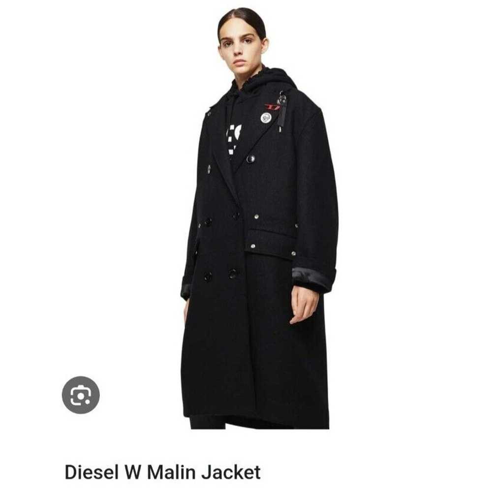 Diesel DIESEL W-Malin Black Wool Women Overcoat S… - image 1