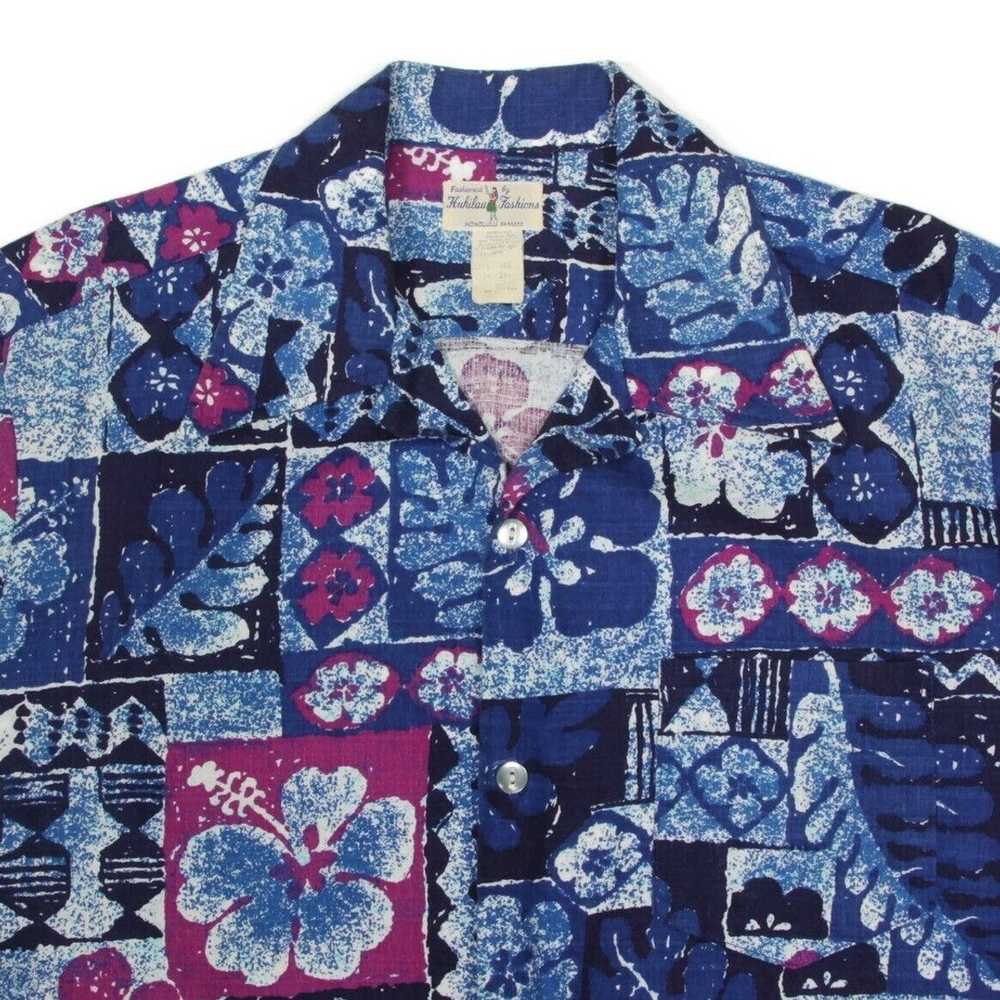 Hawaiian Shirt × Vintage VTG 60s 70s HUKILAU Bark… - image 2