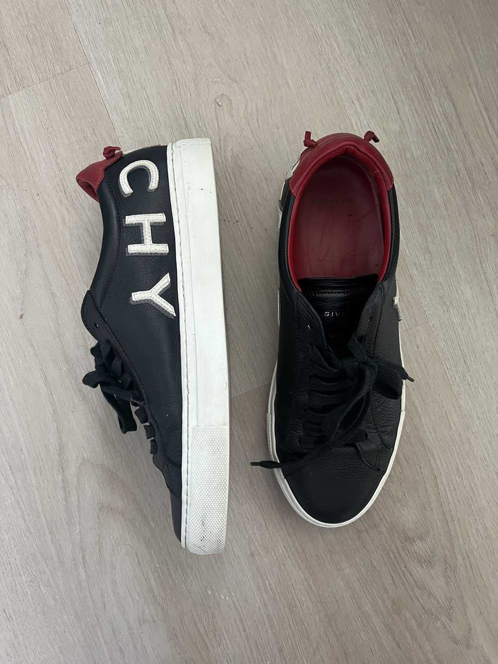 Givenchy Black Reverse Logo Urban Knots Sneakers - image 1