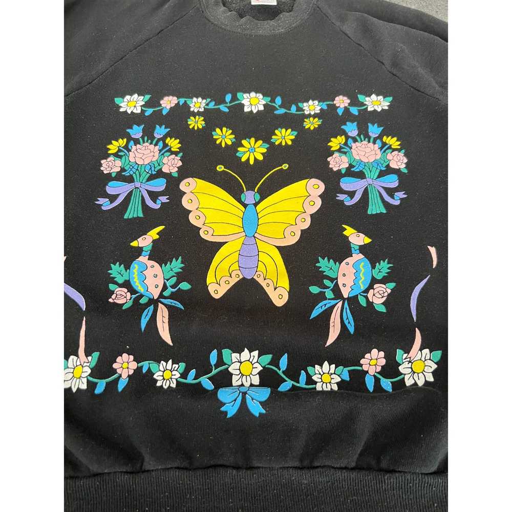 Jerzees Vintage JERSEEZ butterfly peacock sweatsh… - image 2